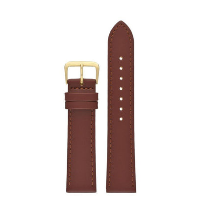 Leather Watch Strap Stitched 8mm to 30mm Tan Brown - Wrist Envy
