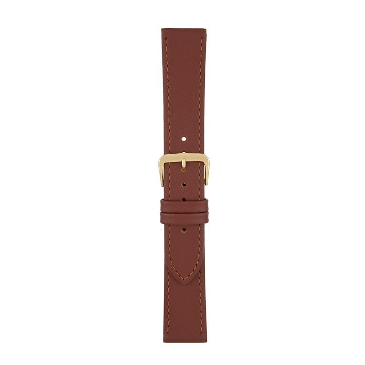 Leather Watch Strap Stitched 8mm to 30mm Tan Brown - Wrist Envy
