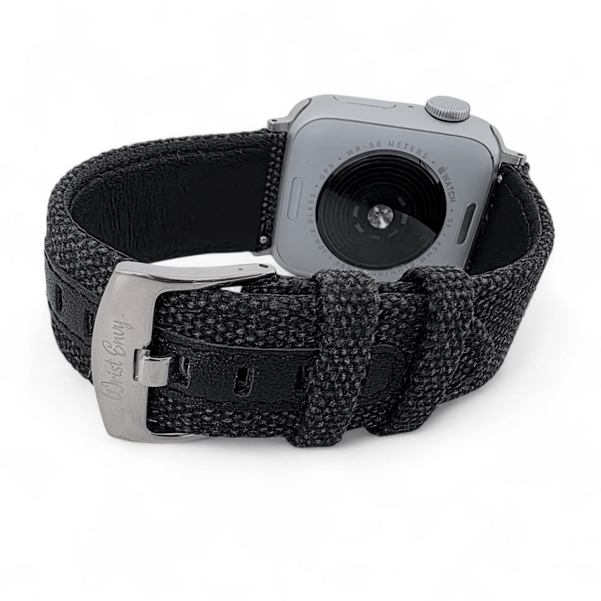 Luxury Canvas Watch Strap For Apple Watch Black - Wrist Envy