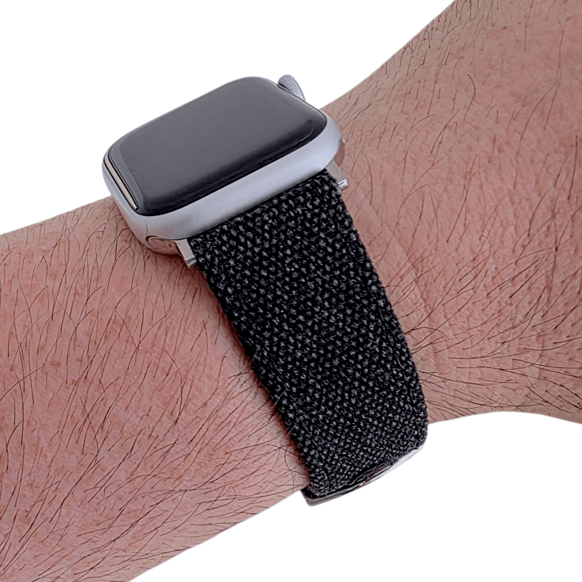 Luxury Canvas Watch Strap For Apple Watch Black - Wrist Envy