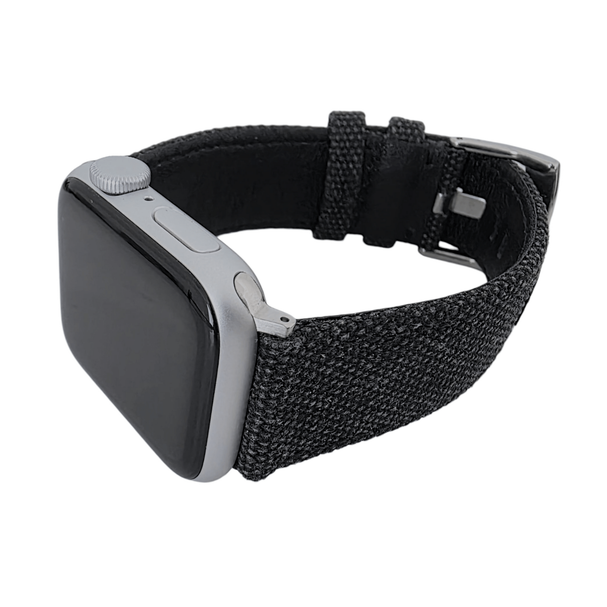 Luxury Canvas Watch Strap For Apple Watch Black - Wrist Envy