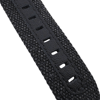 Luxury Canvas Watch Strap For Apple Watch Black - Wrist Envy
