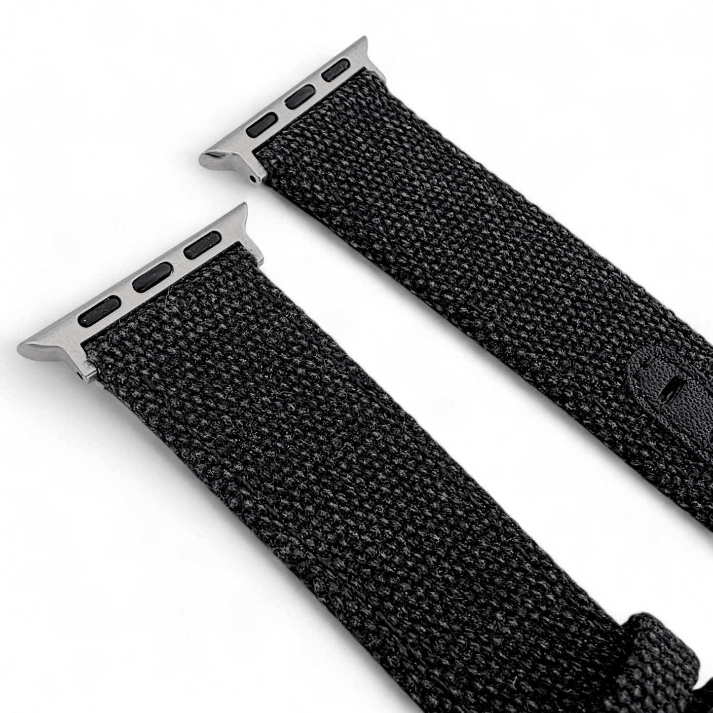 Luxury Canvas Watch Strap For Apple Watch Black - Wrist Envy