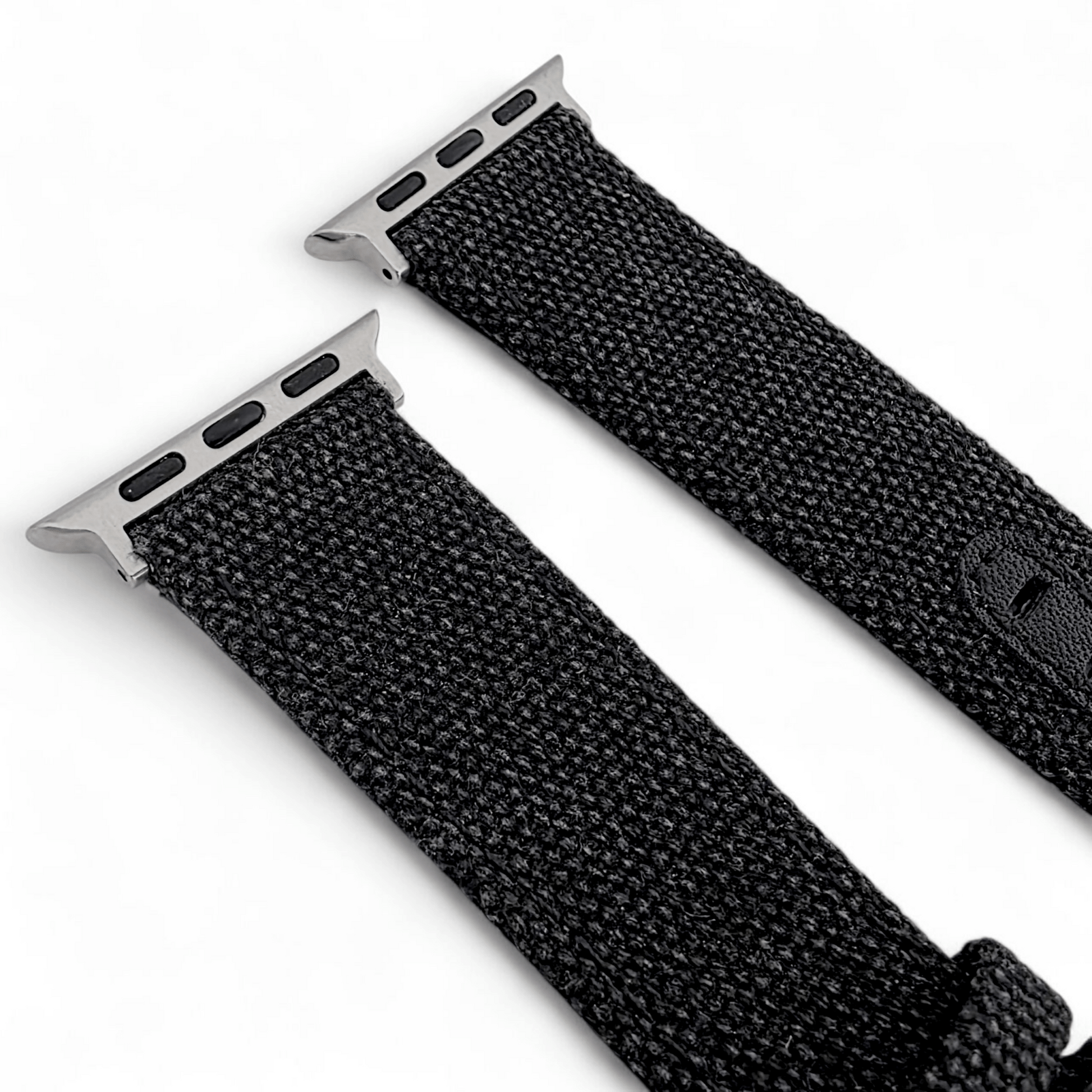 Luxury Canvas Watch Strap For Apple Watch Black - Wrist Envy