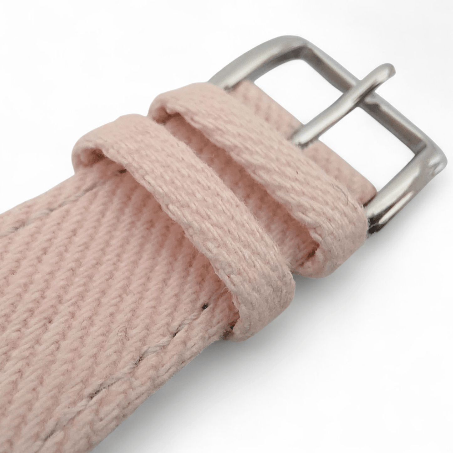 Luxury Denim Twill Strap For Apple Watch Light Pink - Wrist Envy