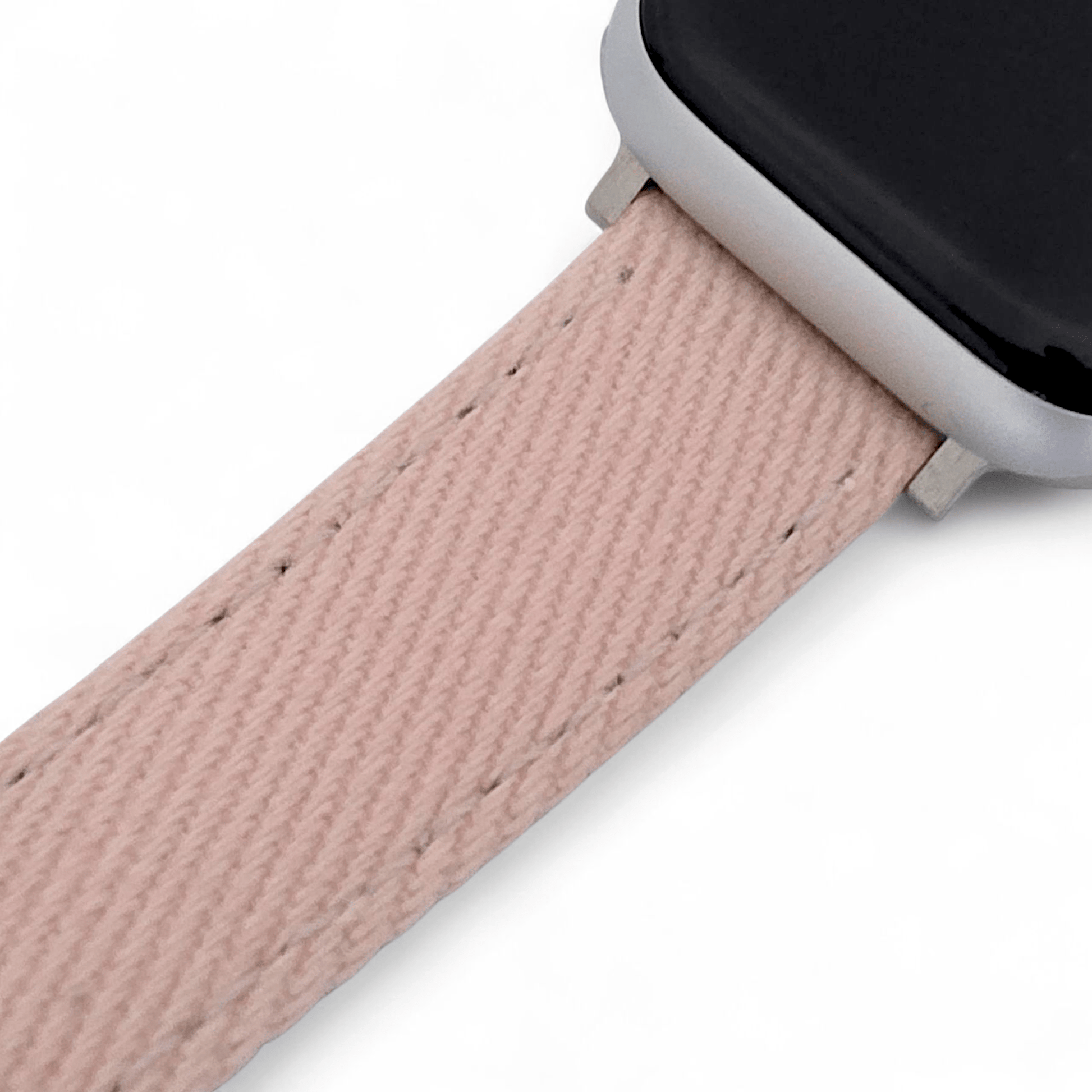 Luxury Denim Twill Strap For Apple Watch Light Pink - Wrist Envy