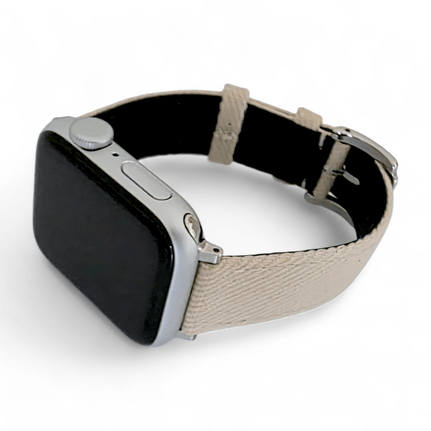 Luxury Denim Twill Strap For Apple Watch Light Starlight - Wrist Envy