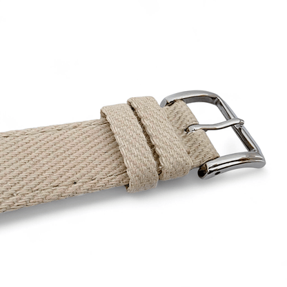 Luxury Denim Twill Strap For Apple Watch Light Starlight - Wrist Envy