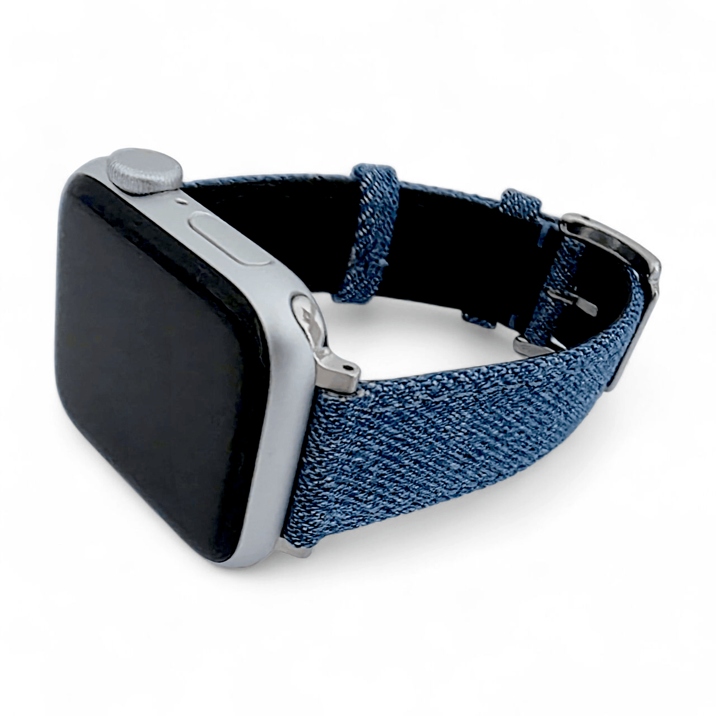 Luxury Denim Watch Strap For Apple Watch Raw Blue - Wrist Envy