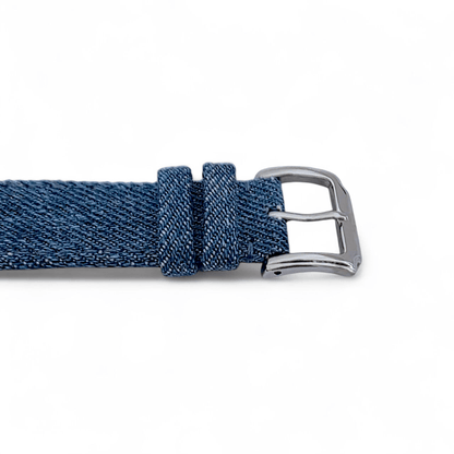 Luxury Denim Watch Strap For Apple Watch Raw Blue - Wrist Envy