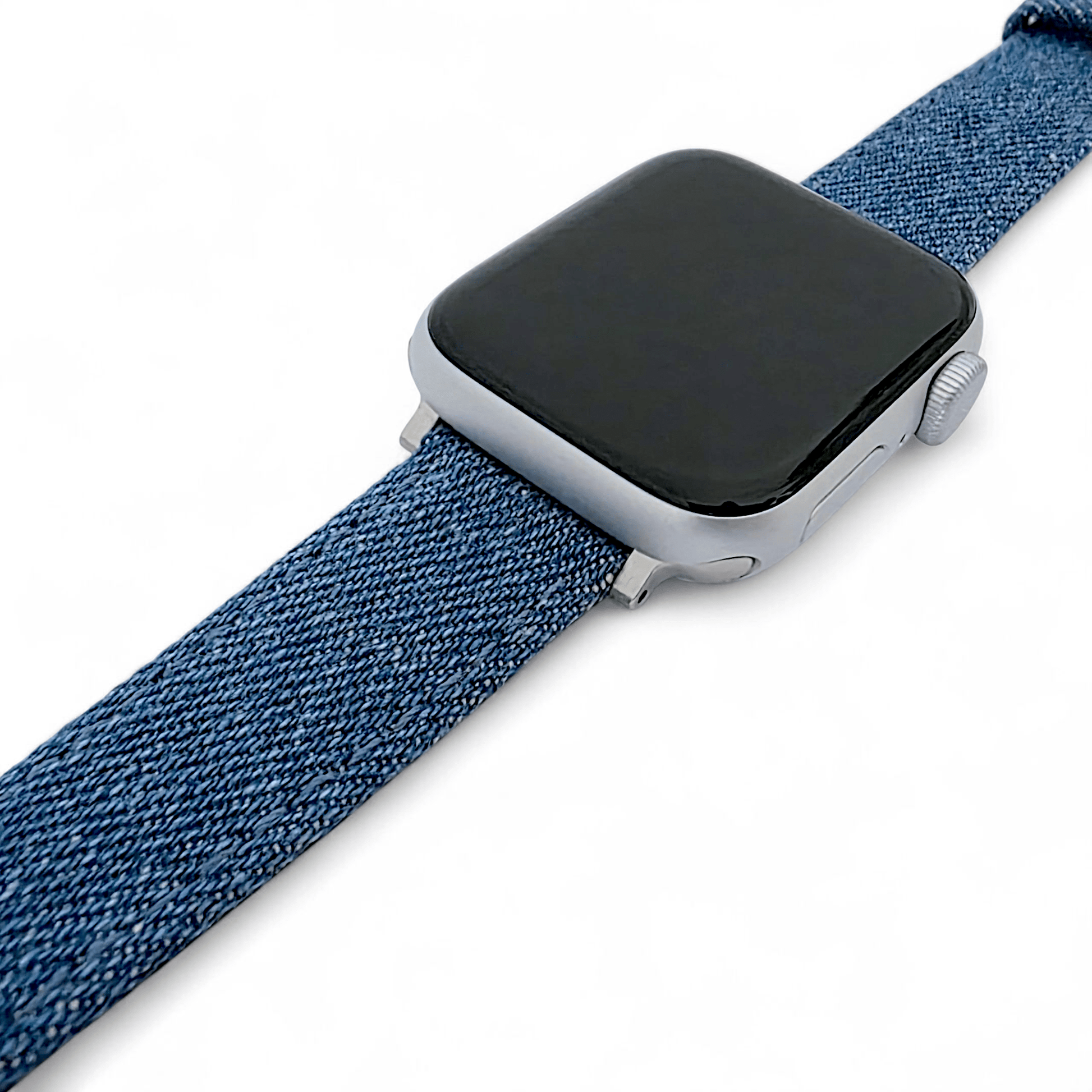 Luxury Denim Watch Strap For Apple Watch Raw Blue - Wrist Envy