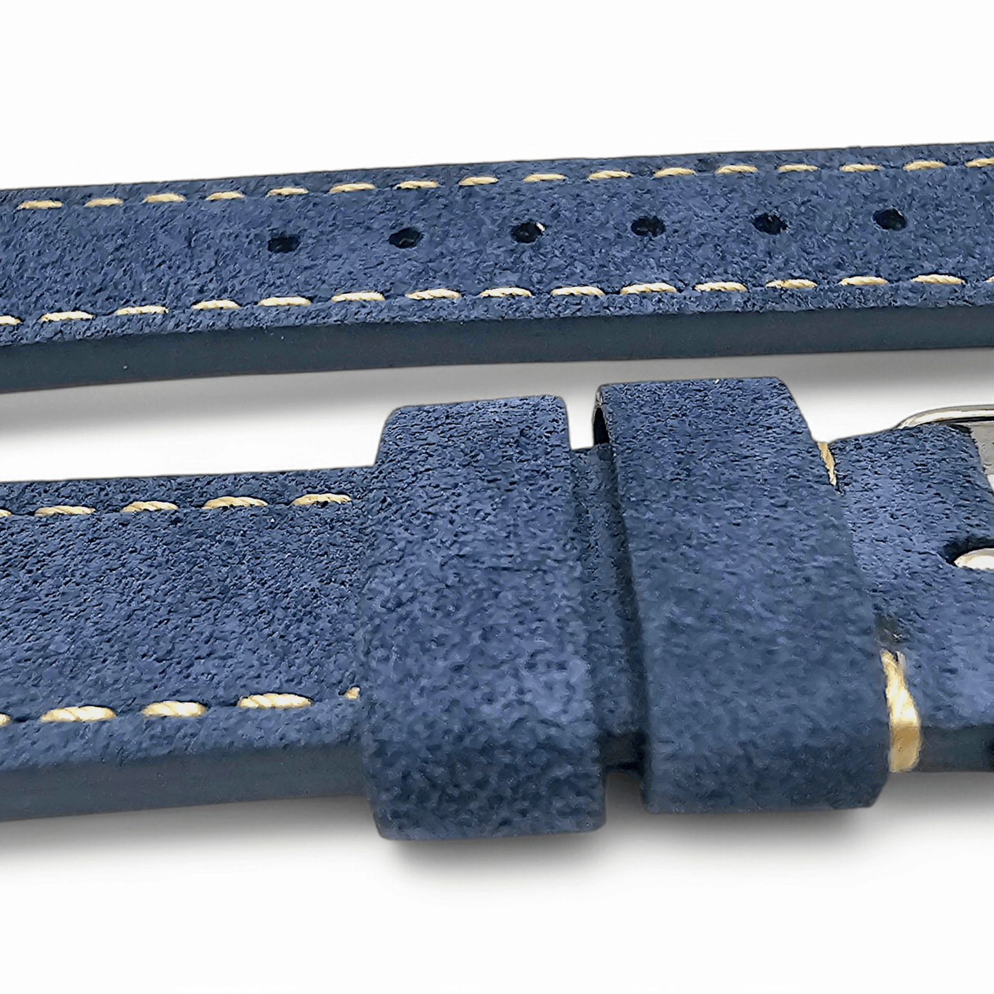 Luxury Italian Suede Strap For Apple Watch Cobalt Blue - Wrist Envy