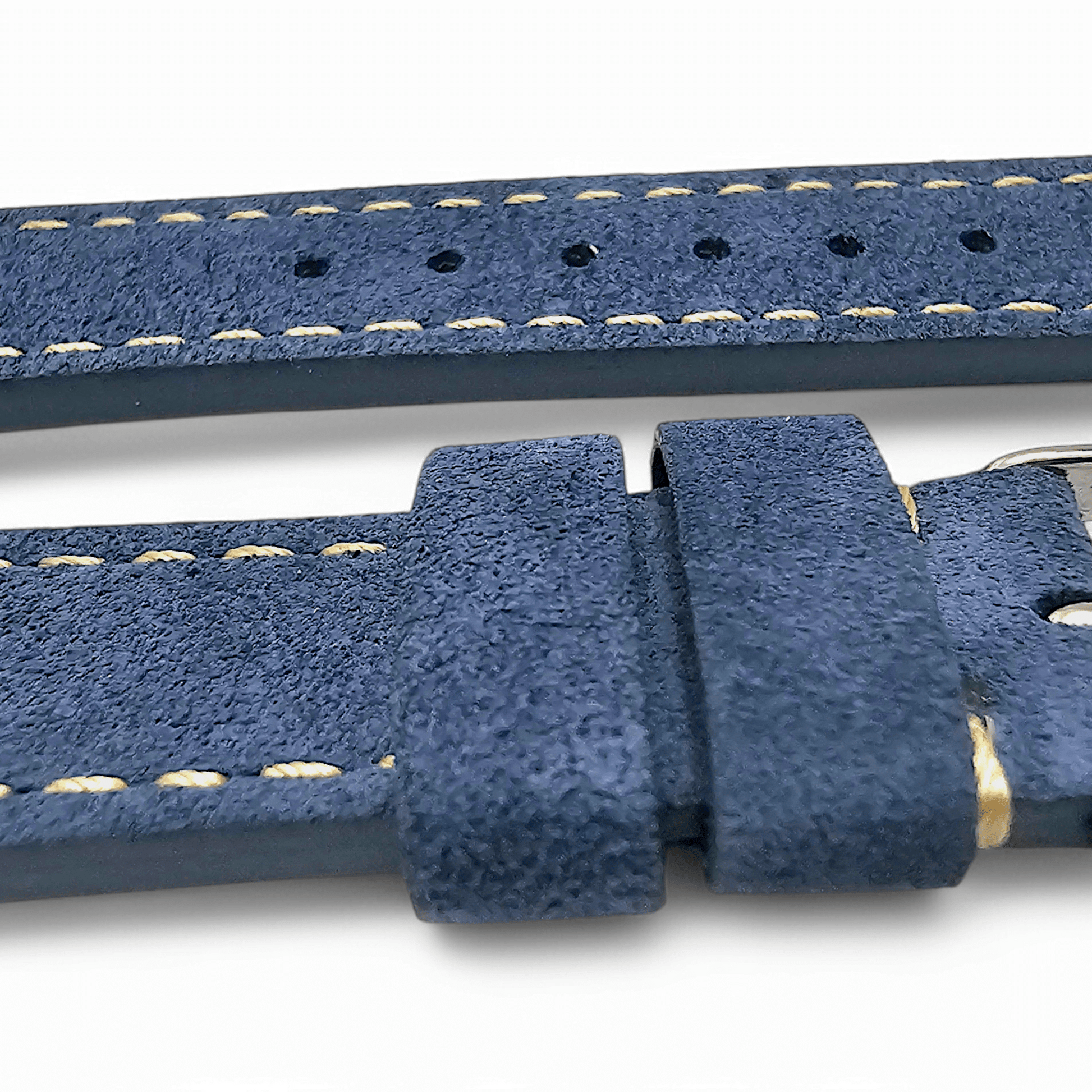 Luxury Italian Suede Strap For Apple Watch Cobalt Blue - Wrist Envy
