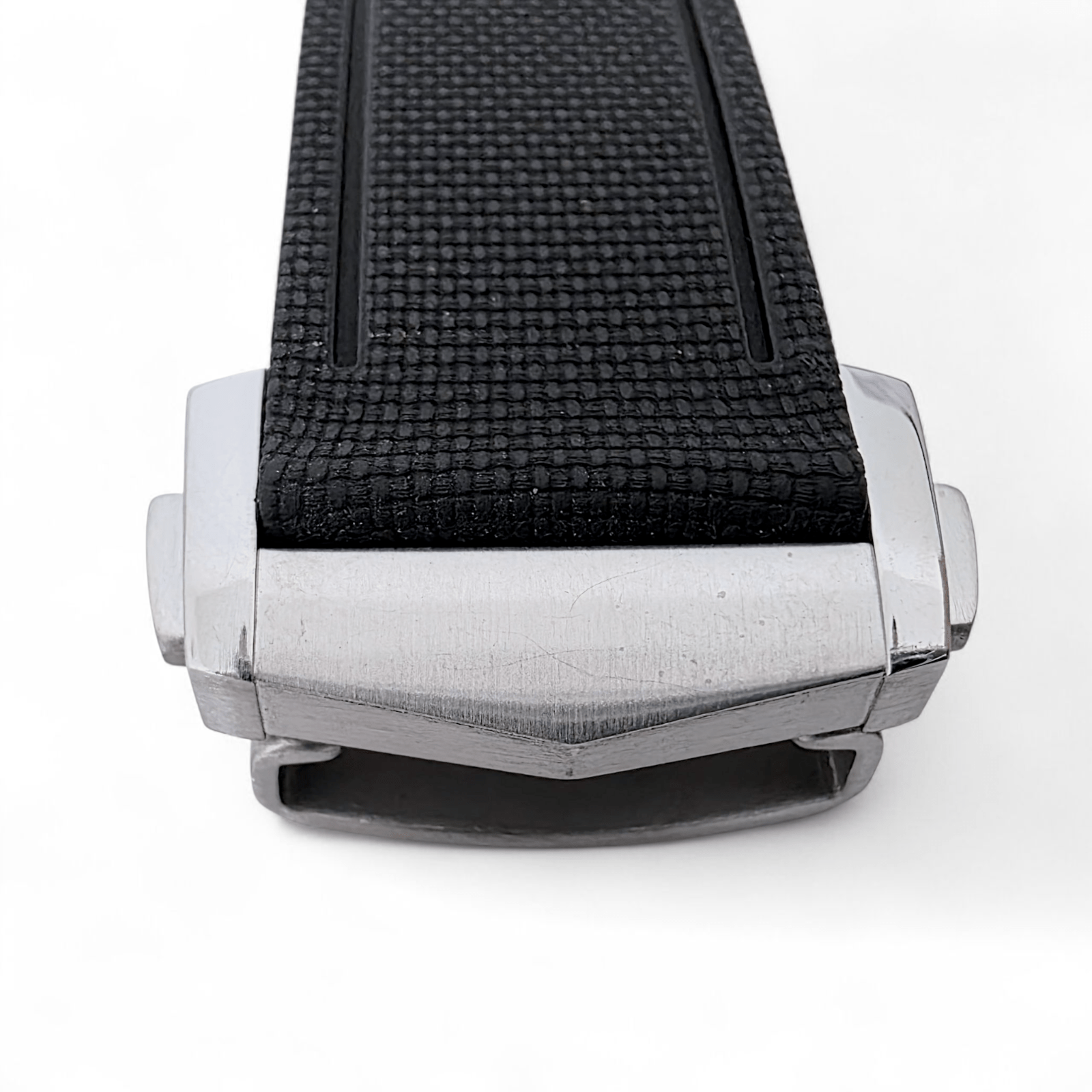 Marine Pro Deploy FKM Rubber Watch Strap 20mm 21mm 22mm Black - Wrist Envy