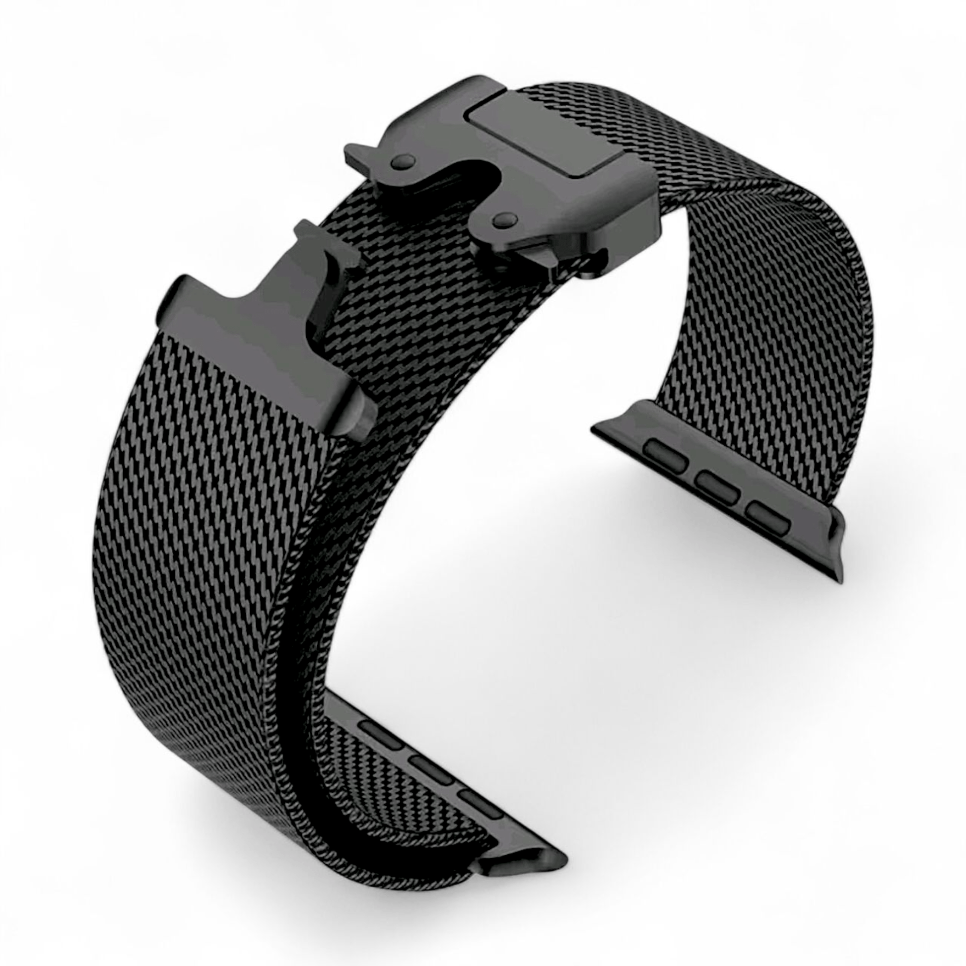 Milanese Loop Mesh Bracelet For Apple Watch Black - Wrist Envy