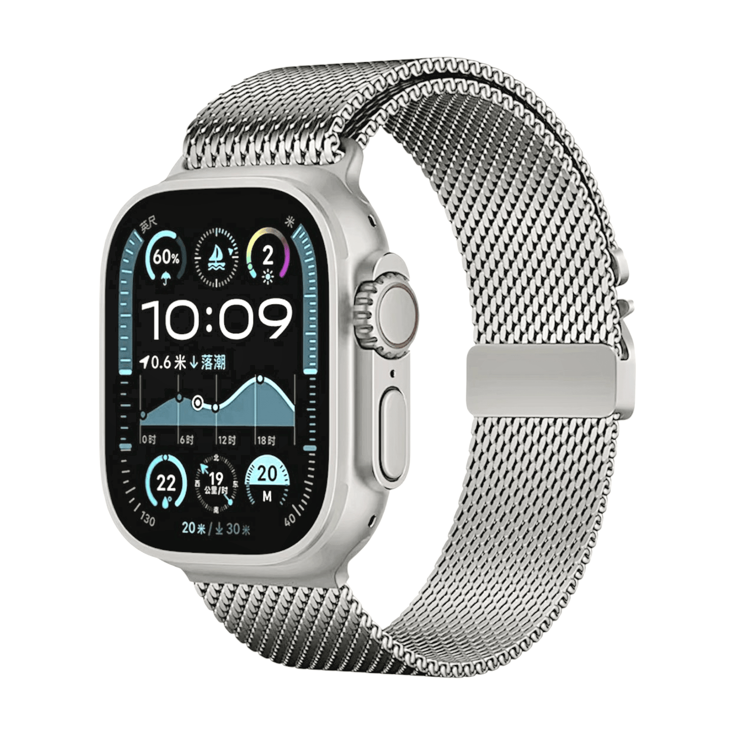 Milanese Loop Mesh Bracelet For Apple Watch Silver - Wrist Envy
