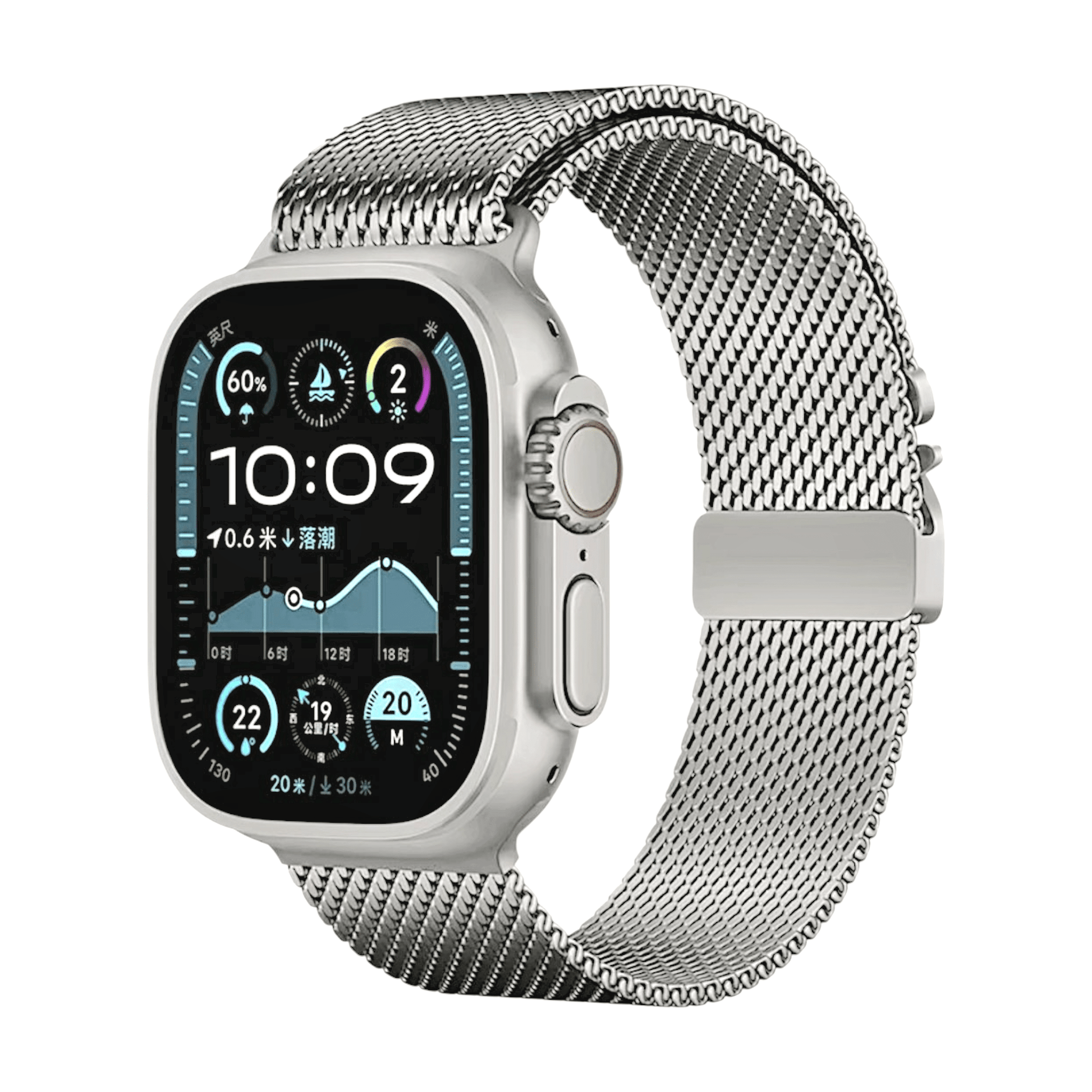 Milanese Loop Mesh Bracelet For Apple Watch Silver - Wrist Envy