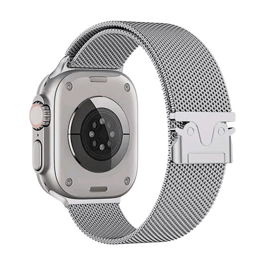 Milanese Loop Mesh Bracelet For Apple Watch Silver - Wrist Envy