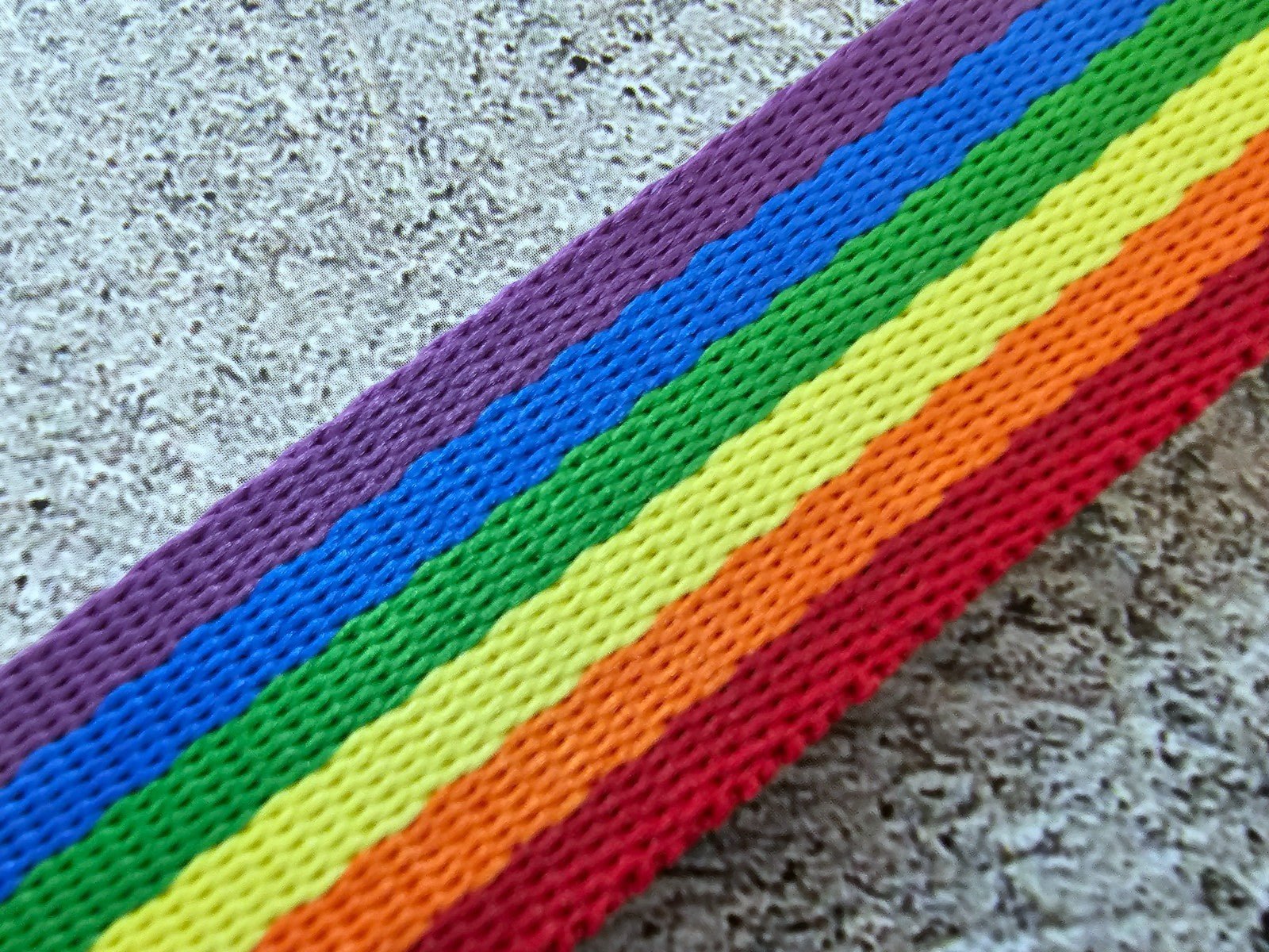 Nylon Military Watch Strap Band One Piece G10 Divers 22mm Herringbone Rainbow UK - Wrist Envy