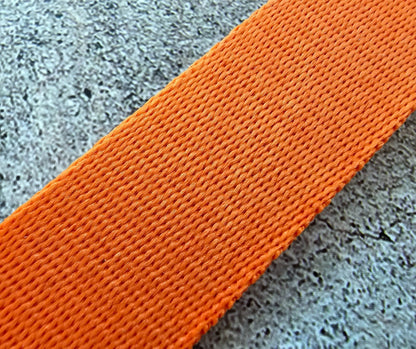 Nylon Military Watch Strap Band One Piece G10 MOD Divers 22mm Herringbone Orange - Wrist Envy