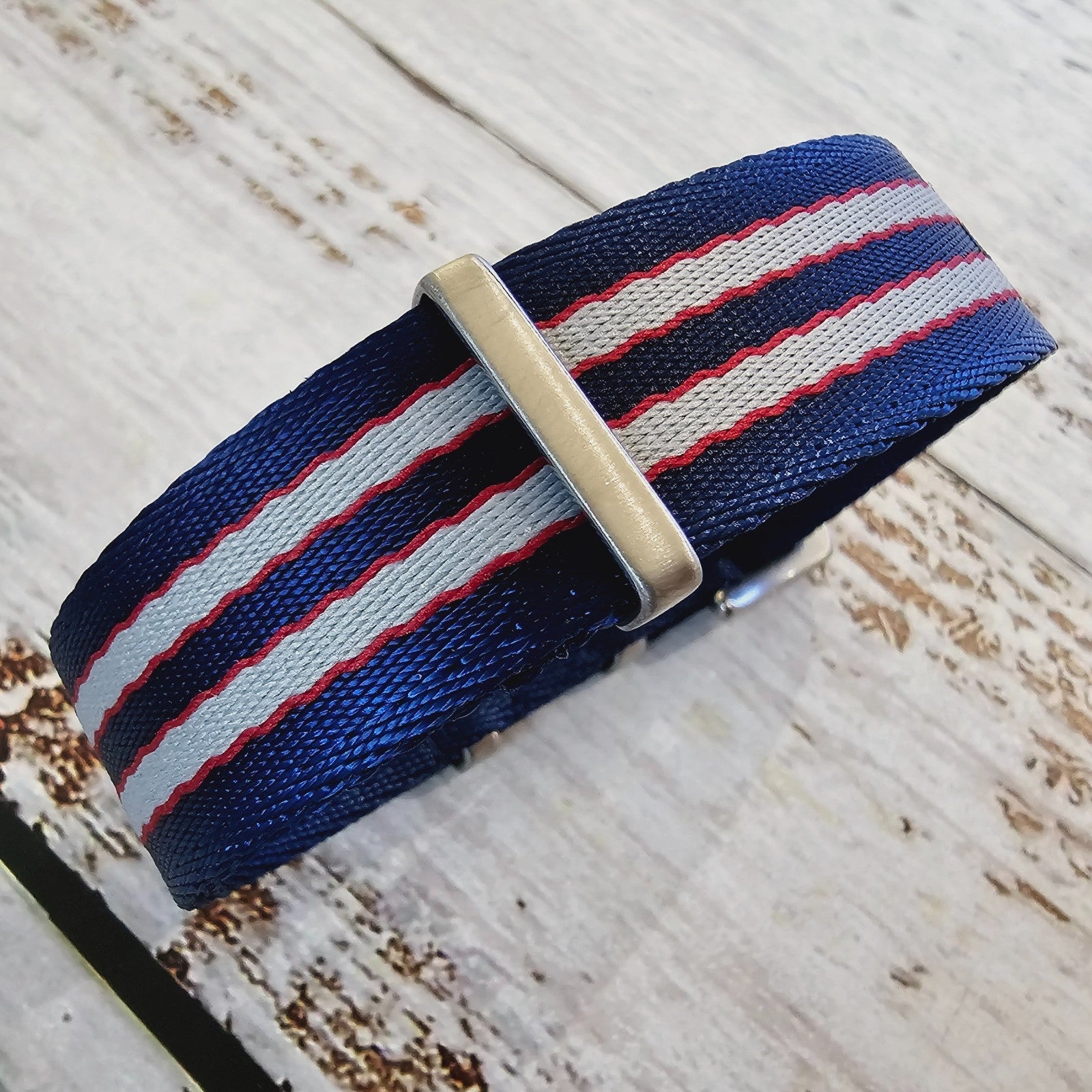 Nylon Military Watch Strap Band One Piece G10 MOD Divers Mens 22mm Blue Red Grey - Wrist Envy