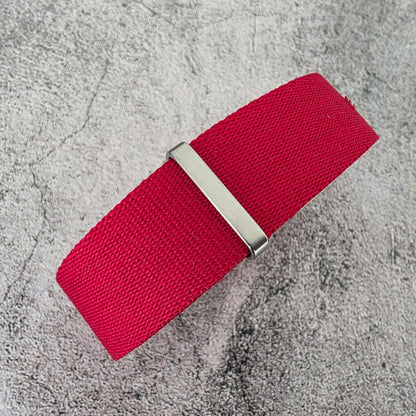 Nylon NATO Watch Strap Band One Piece Thick G10 Military MOD Divers 22mm Red UK - Wrist Envy