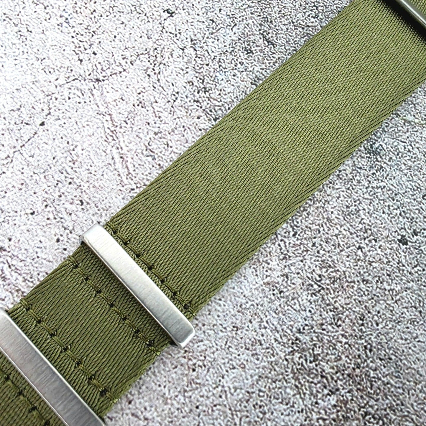 Nylon Watch Strap Band Premium G10 Military Divers One Piece 18 20 22 mm Green - Wrist Envy
