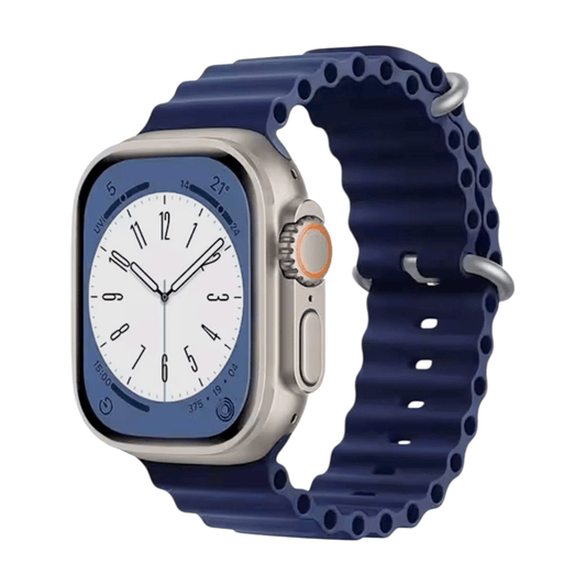 Ocean Silicone Strap For Apple Watch Midnight Blue - Wrist Envy