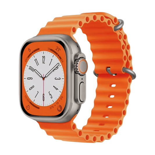 Ocean Silicone Strap For Apple Watch Orange - Wrist Envy