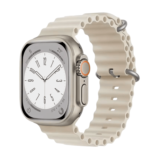 Ocean Silicone Strap For Apple Watch Starlight - Wrist Envy