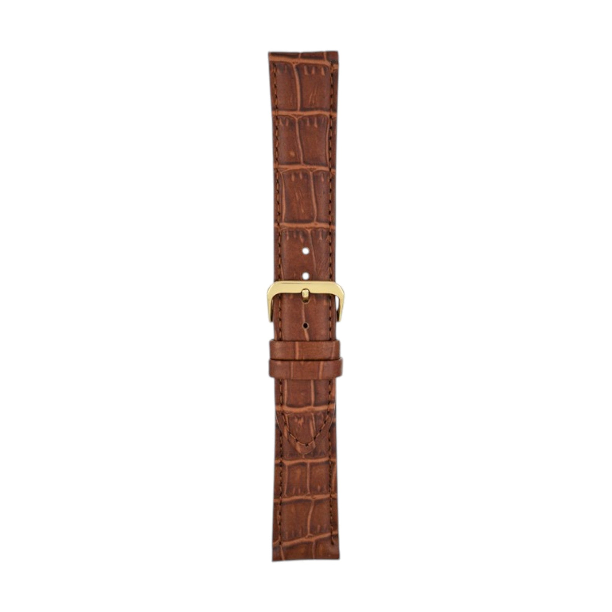 Padded Aligator Grain Watch Strap 12mm to 26mm Tan - Wrist Envy
