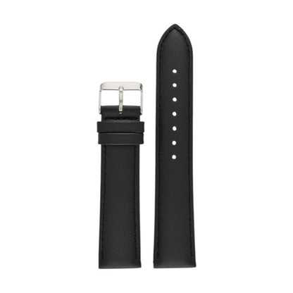 Padded Leather Watch Strap 8mm to 30mm Black - Wrist Envy