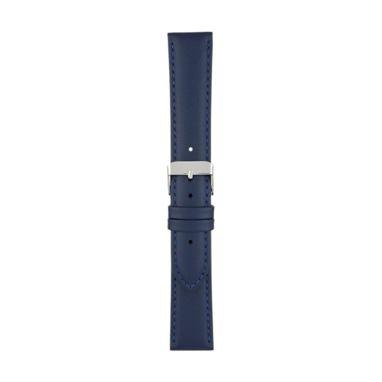 Padded Leather Watch Strap 8mm to 30mm Blue - Wrist Envy