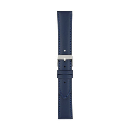 Padded Leather Watch Strap 8mm to 30mm Blue - Wrist Envy