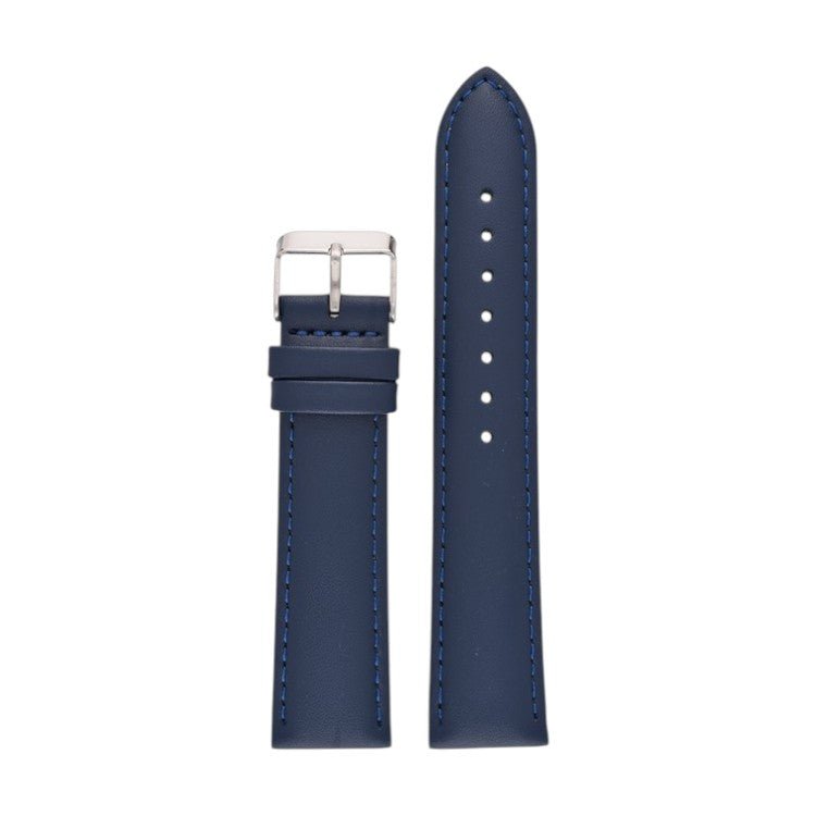 Padded Leather Watch Strap 8mm to 30mm Blue - Wrist Envy