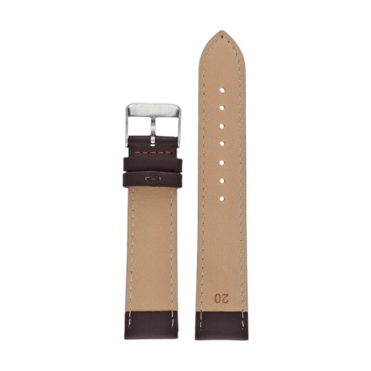 Padded Leather Watch Strap 8mm to 30mm Brown - Wrist Envy