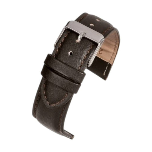 Padded Leather Watch Strap 8mm to 30mm Brown - Wrist Envy