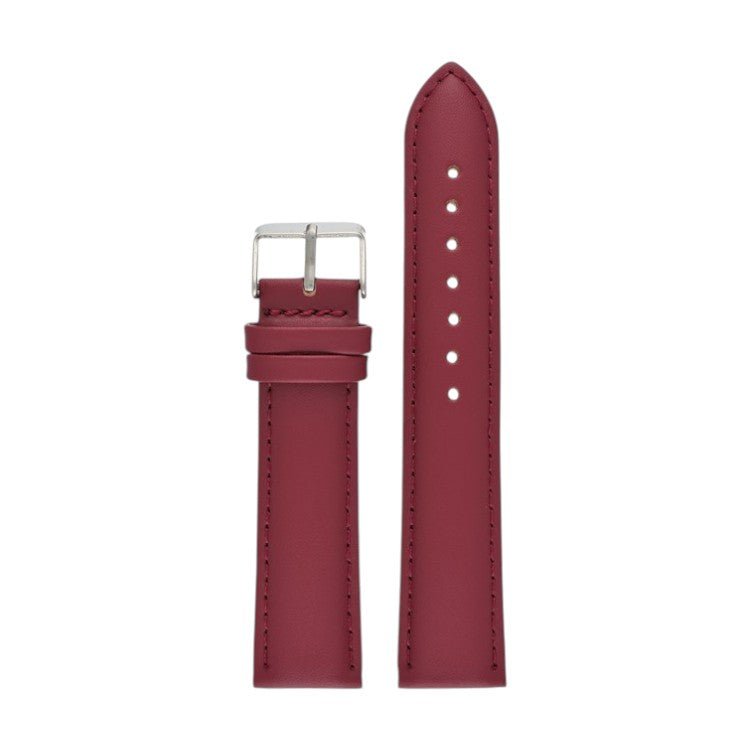 Padded Leather Watch Strap 8mm to 30mm Red - Wrist Envy