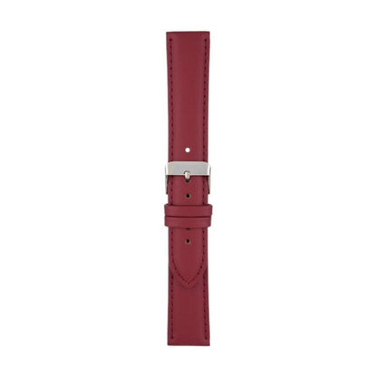 Padded Leather Watch Strap 8mm to 30mm Red - Wrist Envy