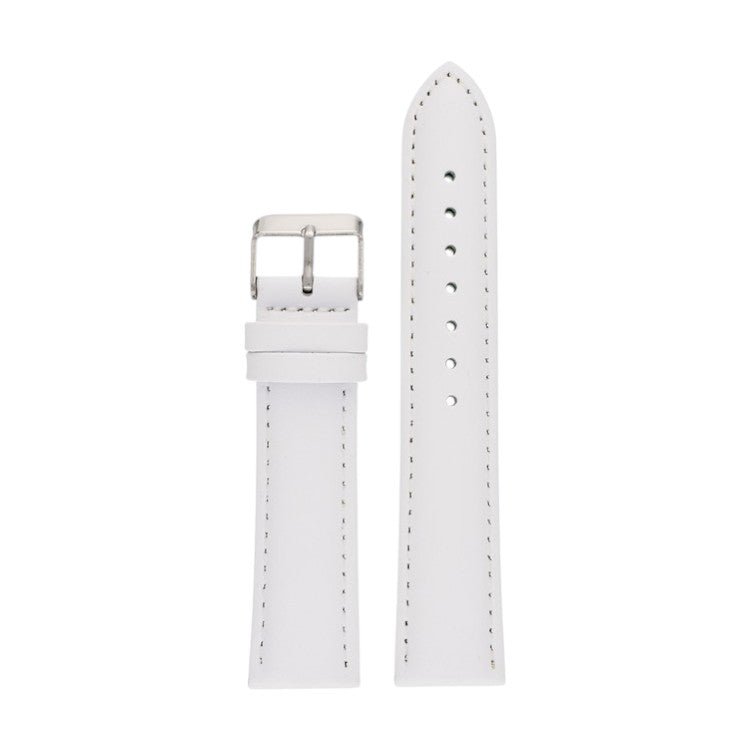 Padded Leather Watch Strap 8mm to 30mm White - Wrist Envy