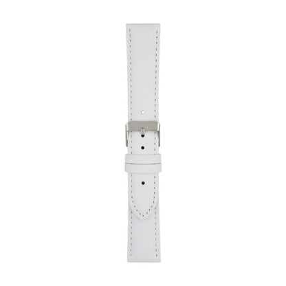 Padded Leather Watch Strap 8mm to 30mm White - Wrist Envy