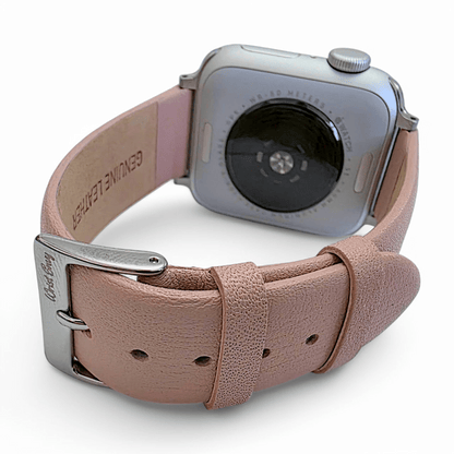 Piu Bello Italian Leather Strap for Apple Watch Dusty Pink - Wrist Envy