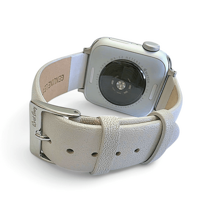 Piu Bello Italian Leather Strap for Apple Watch Starlight - Wrist Envy