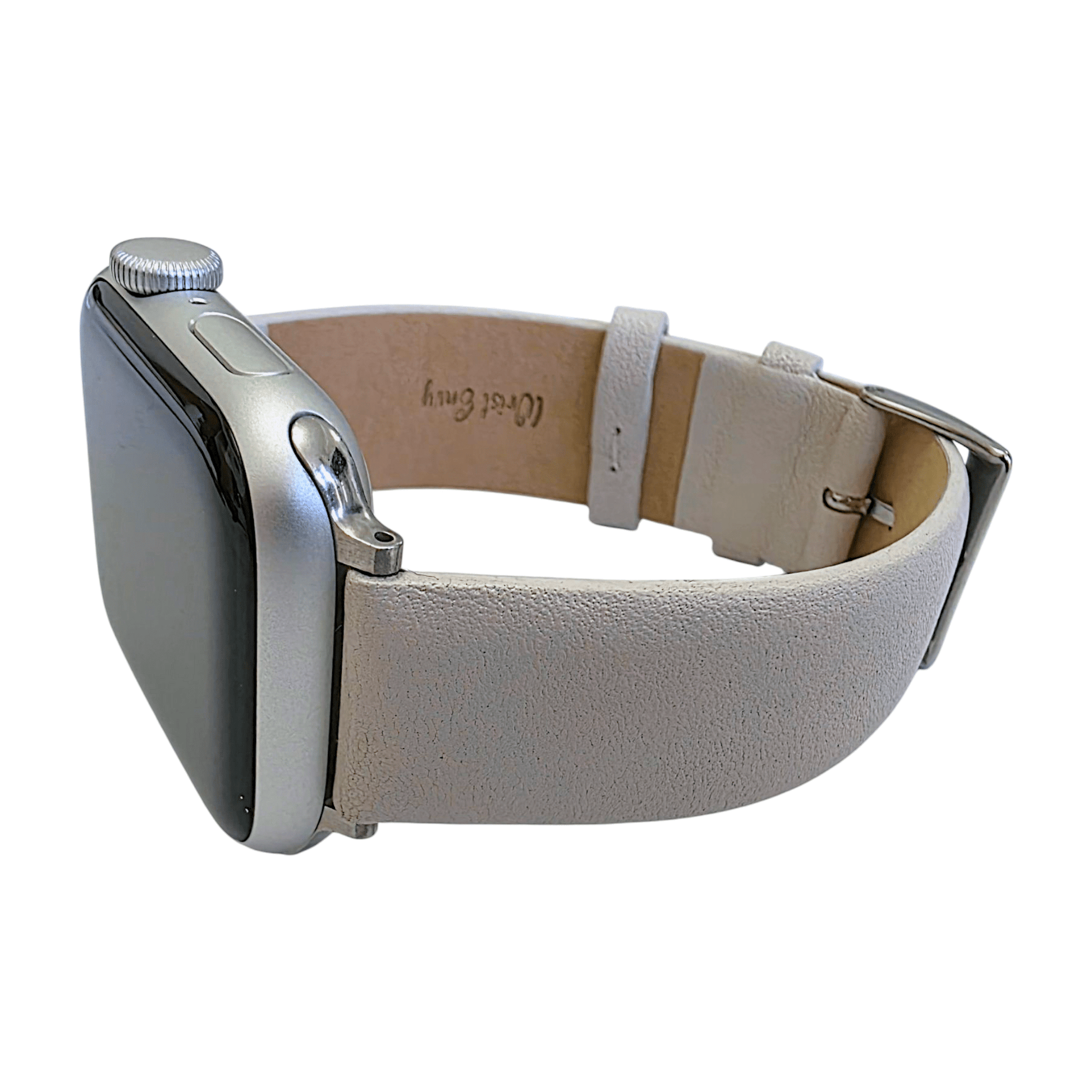 Piu Bello Italian Leather Strap for Apple Watch Starlight Wrist Envy