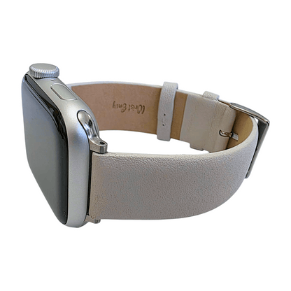 Piu Bello Italian Leather Strap for Apple Watch Starlight - Wrist Envy