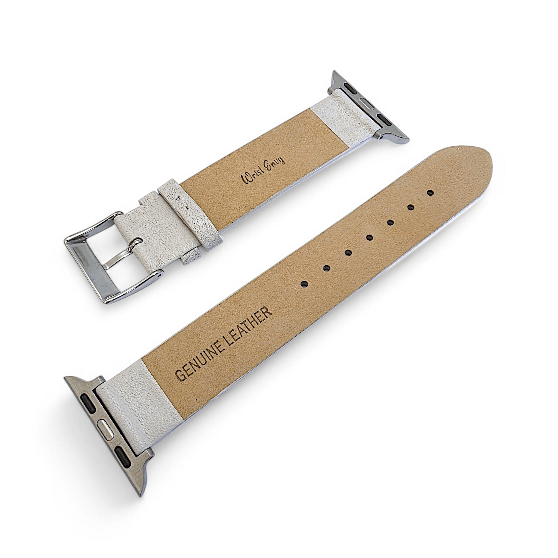 Piu Bello Italian Leather Strap for Apple Watch Starlight - Wrist Envy