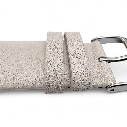 Piu Bello Italian Leather Strap for Apple Watch Starlight - Wrist Envy