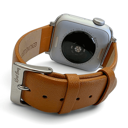 Piu Bello Italian Leather Strap for Apple Watch Tan Brown - Wrist Envy