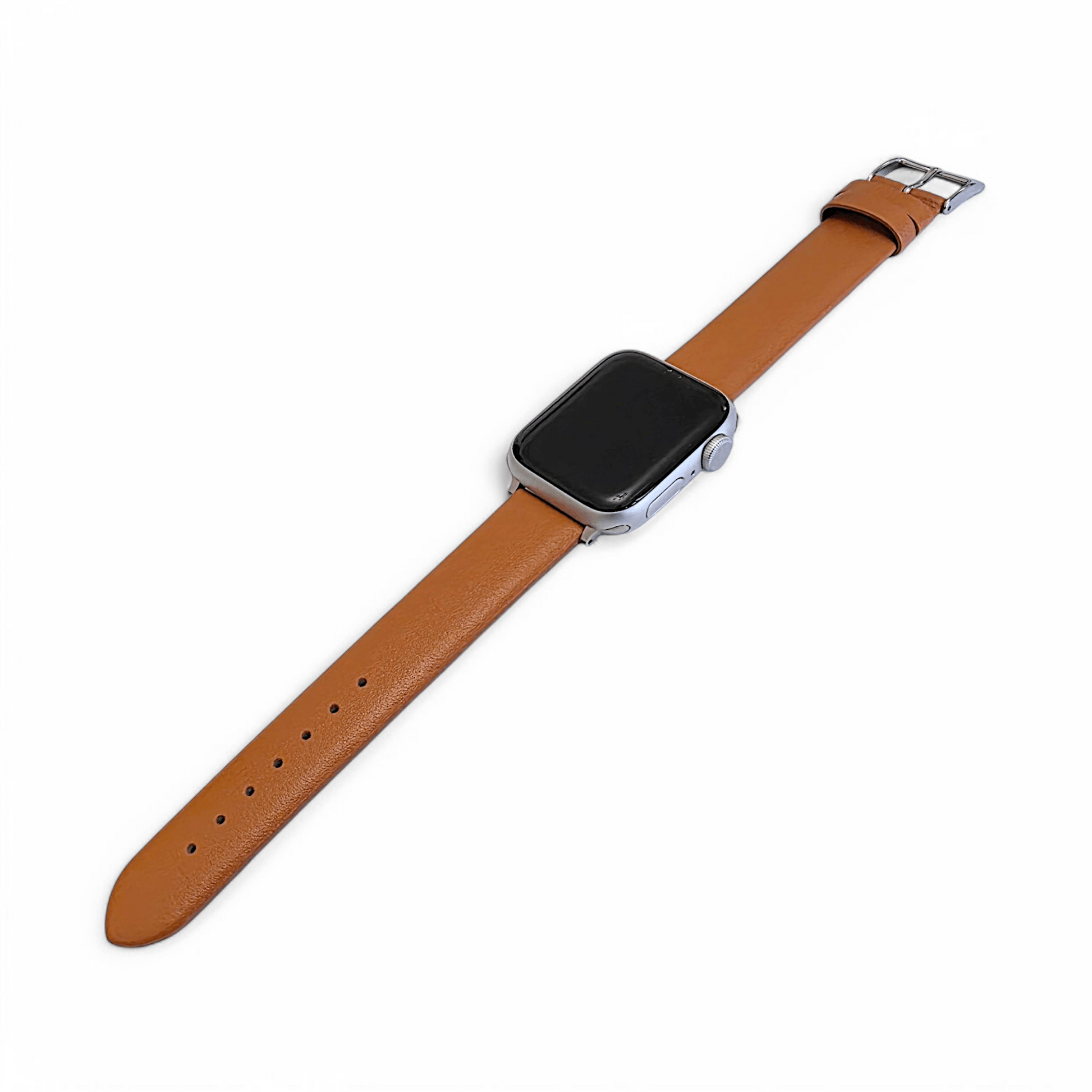 Piu Bello Italian Leather Strap for Apple Watch Tan Brown - Wrist Envy
