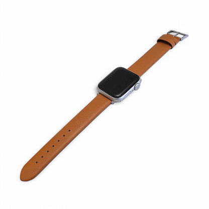 Piu Bello Italian Leather Strap for Apple Watch Tan Brown - Wrist Envy